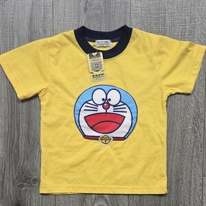Papp Spencer Vintage: Yellow Kids T-Shirt with Cartoon Print